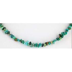 Certified Authentic Navajo .925 Sterling Silver and Turquoise Native American Necklace 15994-2