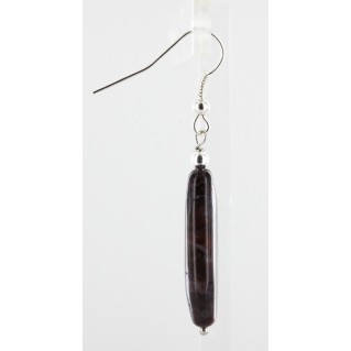 Certified Authentic Navajo .925 Sterling Silver Hooks Natural JASPER Native American Earrings 18054
