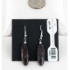 Certified Authentic Navajo .925 Sterling Silver Hooks Natural JASPER Native American Earrings 18054