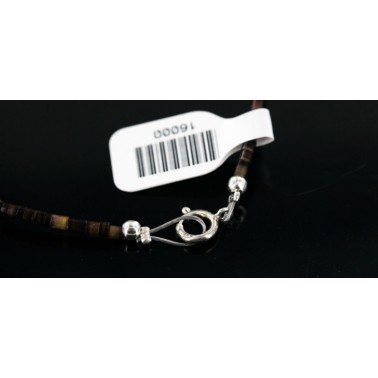 Certified Authentic Navajo .925 Sterling Silver Turquoise Amythyst Pink Agate Native American Necklace 16000