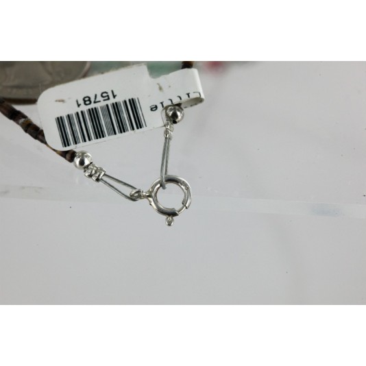 Certified Authentic Navajo .925 Sterling Silver Turquoise Coral Native American Necklace 15781