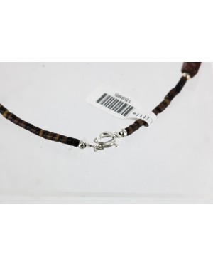 Certified Authentic Navajo .925 Sterling Silver Turquoise Jasper Native American Necklace 15995