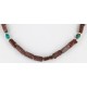 Certified Authentic Navajo .925 Sterling Silver Turquoise Jasper Native American Necklace 15995
