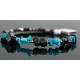 Certified Authentic Navajo Turquoise and Hematite Native American WRAP Bracelet 12717