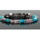 Certified Authentic Navajo Turquoise and QUARTZ Native American WRAP Bracelet 12720