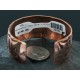 Handmade Certified Authentic Navajo Handstamped Copper Native American Bracelet 12700-5 Handmade Certified Authentic Navajo Handstamped Copper Native American Bracelet 12700-5