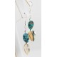 Heart Certified Authentic Navajo .925 Sterling Silver Hooks Natural Turquoise and Abalone Native American Dangle Earrings 18057 Heart Certified Authentic Navajo .925 Sterling Silver Hooks Natural Turquoise and Abalone Native American Dangle Earrings 18057