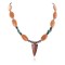 Arrow head Certified Authentic Navajo .925 Sterling Silver Natural Turquoise Agate Hematite and Goldstone Native American Necklace 15897-4