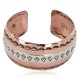 Arrowhead Feather Navajo .925 Sterling Silver Handmade Certified Authentic Pure Copper Native American Bracelet 12952