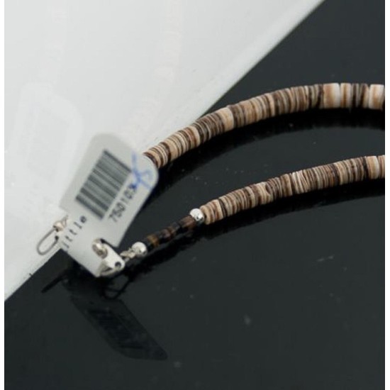 Certified Authentic Navajo Native .925 Sterling Silver Graduated Melon Shell and Turquoise DROP Native American Necklace 750103-45 Certified Authentic Navajo Native .925 Sterling Silver Graduated Melon Shell and Turquoise DROP Native American Necklace 750103-45