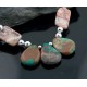 Certified Authentic Navajo Native .925 Sterling Silver Natural Jasper, Turquoise DROP Native American Necklace 15341-19
