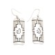 Bear .925 Sterling Silver Certified Authentic Handmade Navajo Native American Earrings 18312-2