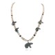 Bear Certified Authentic Navajo .925 Sterling Silver Natural Graduated Melon Shell Turquoise Jasper Native American Necklace 16049-3