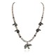Bear Certified Authentic Navajo .925 Sterling Silver Natural Hematite Graduated Heishi Turquoise Jasper Native American Necklace 16049-2