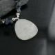 Bear Fetish $290 Certified Authentic Navajo .925 Sterling Silver Natural Lapis Agate Turquoise Native American Necklace 18108-37