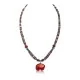 Carved Bear .925 Sterling Silver Navajo Native American Natural Turquoise Red Jasper Necklace and Pendant 750133-51 Carved Bear .925 Sterling Silver Navajo Native American Natural Turquoise Red Jasper Necklace and Pendant 750133-51