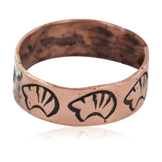 Bear Handmade Certified Authentic Navajo Native American Pure Copper Ring Size 8 17092-12 Bear Handmade Certified Authentic Navajo Native American Pure Copper Ring Size 8 17092-12