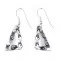 Bear Paw .925 Sterling Silver Handmade Navajo Native American Dangle Earrings 27261-1