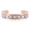 Bear Paw .925 Sterling Silver Navajo Handmade Certified Authentic Pure Copper Native American Bracelet 13015-4
