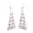 Bear Paw Mountain Feather Arrow .925 Sterling Silver Navajo Earrings NB180607034127