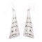 Bear Paw Mountain Feather Arrow .925 Starling Silver Certified Authentic Handmade Navajo Native American Earrings  27265-8