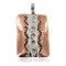 Bear Paw Navajo .925 Sterling Silver Handmade Certified Authentic Pure Copper Native American Pendant 17055-3