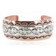 Bearpaw Navajo .925 Sterling Silver Handmade Certified Authentic Pure Copper Native American Bracelet  13017
