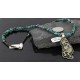 Big $670 12kt Gold Filled and .925 Sterling Silver Handmade KOKOPELI Certified Authentic Navajo Turquoise Native American Necklace 370976506626