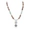 Bird Certified Authentic Navajo .925 Sterling Silver Inlay Natural Turquoise Mother of Pearl Jasper Native American Necklace 15422-55