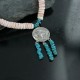 BUFFALO $350 Handmade Certified Authentic Navajo .925 Sterling Silver Spiny Oyster and Turquoise Native American Necklace 370926164185 BUFFALO $350 Handmade Certified Authentic Navajo .925 Sterling Silver Spiny Oyster and Turquoise Native American Necklace 370926164185