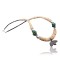 Carved BEAR Fetish Certified Authentic Navajo .925 Sterling Silver Graduated Melon Shell and Turquoise Native American Necklace 390618962024