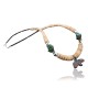 Carved BEAR Fetish Certified Authentic Navajo .925 Sterling Silver Graduated Melon Shell and Turquoise Native American Necklace 390618962024