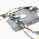 Carved Fetish $430 Certified Authentic 3 Strand Navajo .925 Sterling Silver Turquoise Native American Necklace 15585-22
