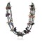 Carved Fetish $500 Certified Authentic 5 Strand Navajo .925 Sterling Silver Turquoise Native American Necklace 15993