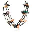 Carved Fetish $500 Large Certified Authentic 5 Strand Navajo .925 Sterling Silver Natural Turquoise Multicolor Stones Native American Necklace 15992-7