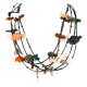 Carved Fetish $500 Large Certified Authentic 5 Strand Navajo .925 Sterling Silver Turquoise Multicolor Stones	 Native American Necklace 15992-3