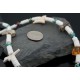 Carved Fetish Certified Authentic Navajo .925 Sterling Silver Graduated Heishi Turquoise Native American Necklace 390593126020