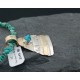 Certified Authentic 12kt Gold Filled and .925 Sterling Silver Handmade Mountain Turquoise Native American Necklace 370919709357