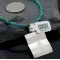 12kt Gold Filled and .925 Sterling Silver Handmade Mountain Turquoise Native American Necklace 390646452909