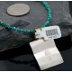 Certified Authentic 12kt Gold Filled and .925 Sterling Silver Handmade Mountain Turquoise Native American Necklace 390646452909