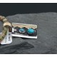 Certified Authentic 12kt Gold Filled and .925 Sterling Silver Handmade Mountain Turquoise Native American Necklace 390676001919