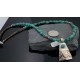 Certified Authentic 12kt Gold Filled and .925 Sterling Silver Handmade Mountain Turquoise Native American Necklace 390679498119