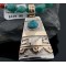 Certified Authentic 12kt Gold Filled and .925 Sterling Silver Handmade Mountain Turquoise Native American Necklace 390679498119