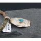 Certified Authentic 12kt Gold Filled and .925 Sterling Silver Handmade Mountain Turquoise Native American Necklace 390682310843