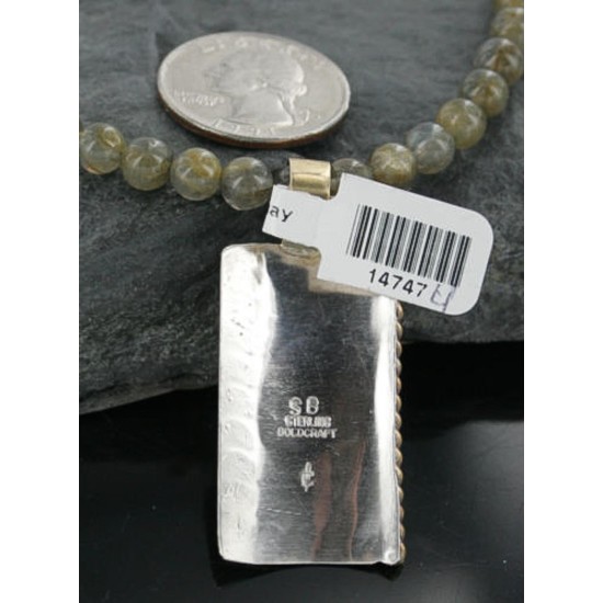 Certified Authentic 12kt Gold Filled and .925 Sterling Silver Handmade Mountain Turquoise Native American Necklace 390725916909 Certified Authentic 12kt Gold Filled and .925 Sterling Silver Handmade Mountain Turquoise Native American Necklace 390725916909