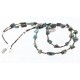 Certified Authentic 2 Strand Navajo .925 Sterling Silver and ST Turquoise Native American Necklace 15838-2