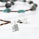 Certified Authentic 2 Strand Navajo .925 Sterling Silver and ST Turquoise Native American Necklace 15838-2
