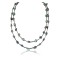Certified Authentic 2 Strand Navajo .925 Sterling Silver and Turquoise Native American Necklace 15838-1