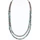 Certified Authentic 2 Strand Navajo .925 Sterling Silver and Turquoise Native American Necklace 15867-3 Certified Authentic 2 Strand Navajo .925 Sterling Silver and Turquoise Native American Necklace 15867-3