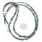 2 Strand Navajo .925 Sterling Silver and Turquoise Native American Necklace 15867-3 2 Strand Navajo .925 Sterling Silver and Turquoise Native American Necklace 15867-3